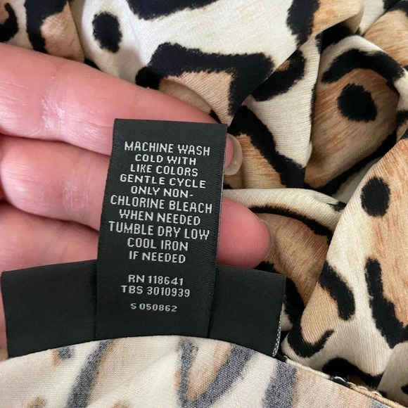 Lane Bryant leopard side ruched midi open slit skirt - Picture 7 of 7